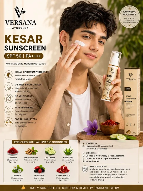Versana_Ayurveda_Kesar_Sunscreen_SPF_50_PA++++