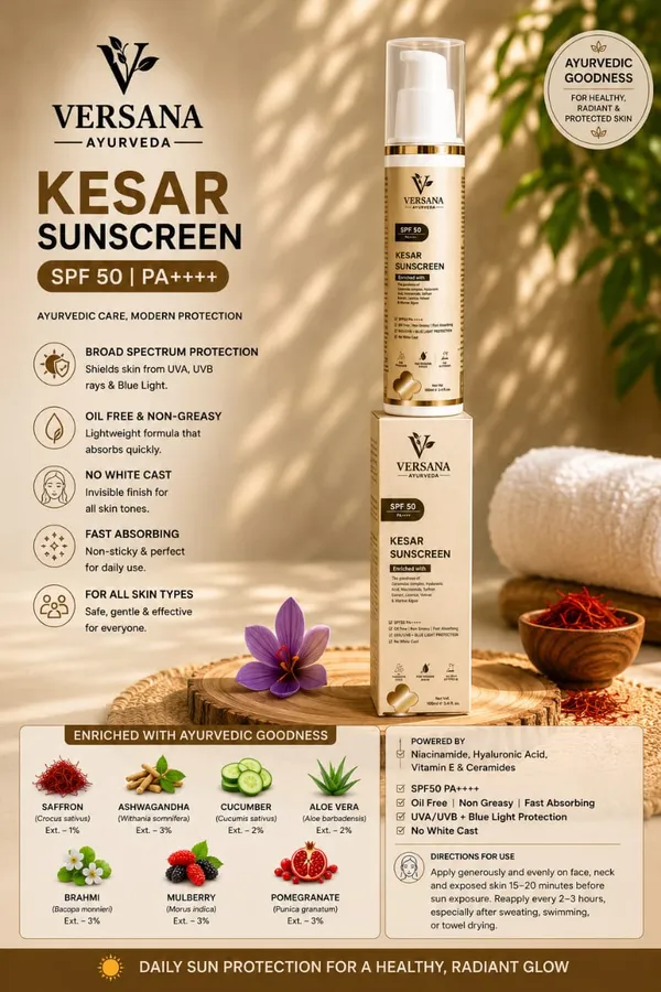 Versana_Ayurveda_Kesar_Sunscreen_SPF_50_PA++++