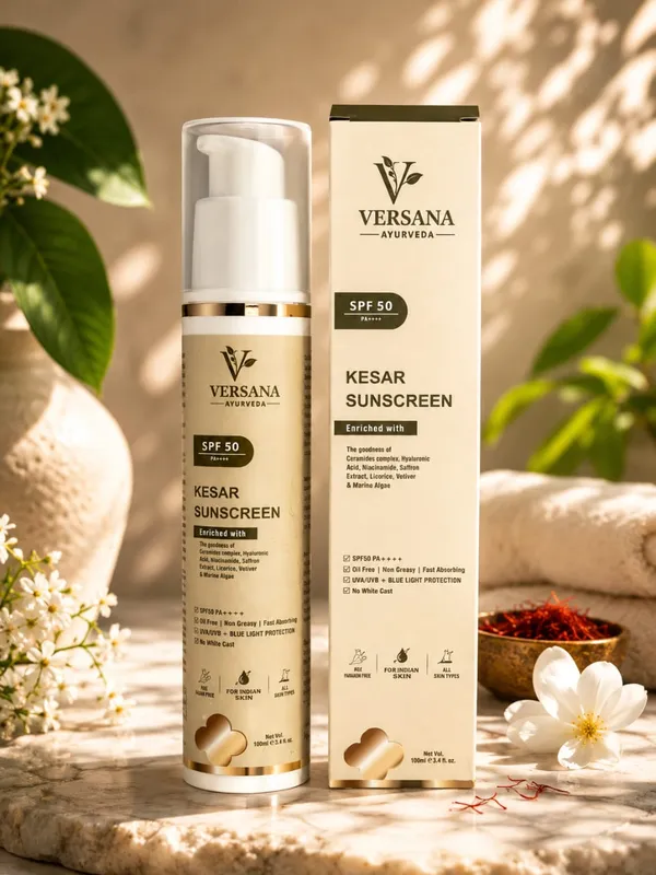 Versana_Ayurveda_Kesar_Sunscreen_SPF_50_PA++++