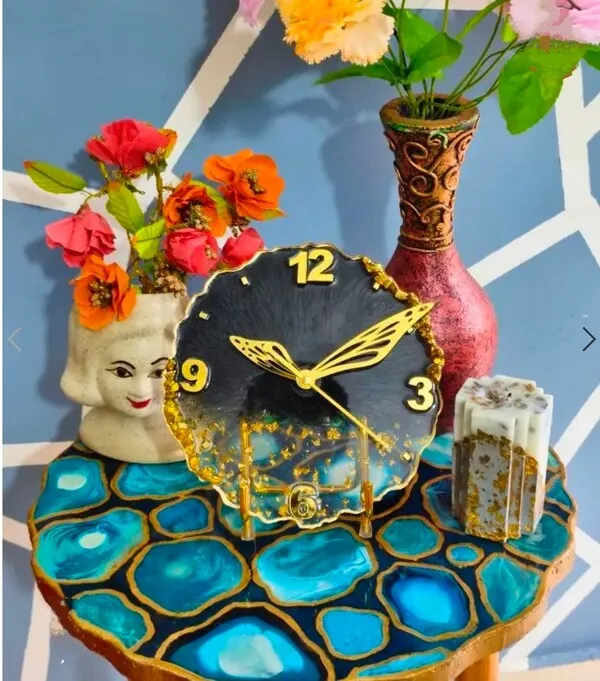 Gold_Resin_Art_Wall_Clock_For_Home_&_Office_Decoration
