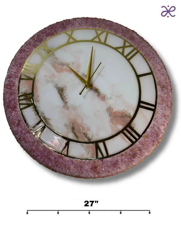 Blush_Luxe_Wall_Clock