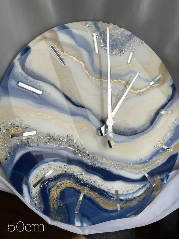 Moonlight_marble_wall_clock