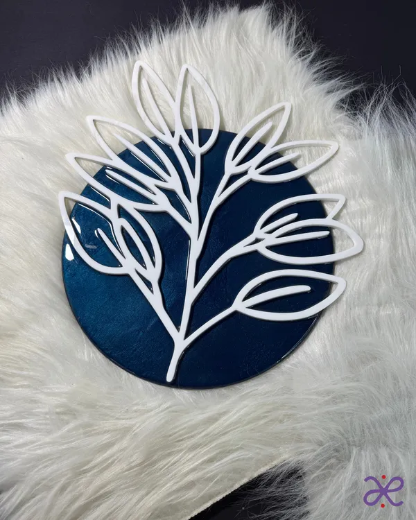 Blue_Leafy_Wall_Art