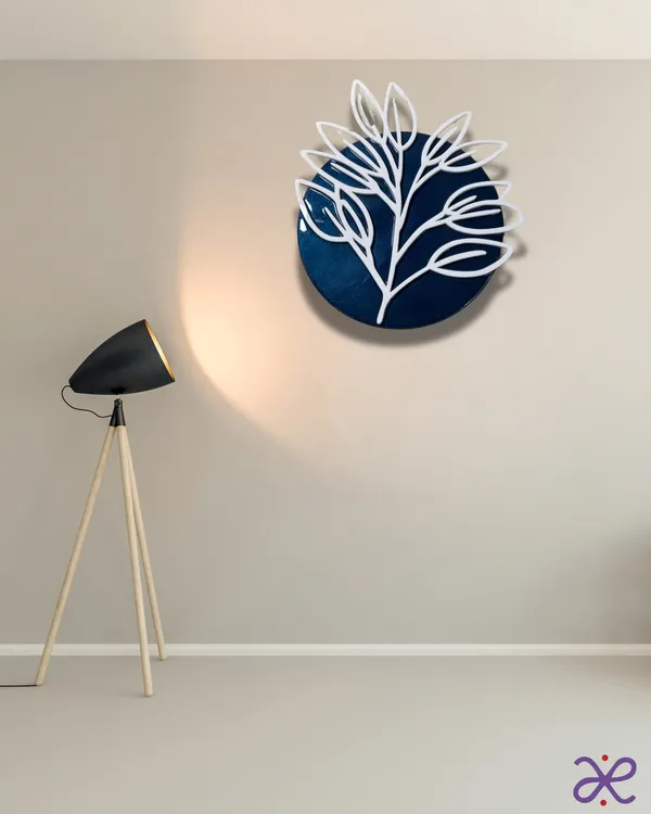 Blue_Leafy_Wall_Art