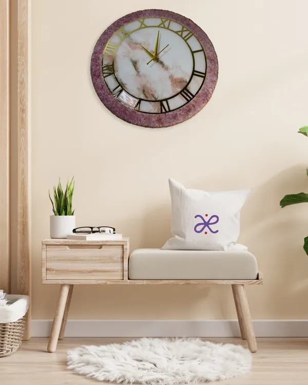 Blush_Luxe_Wall_Clock