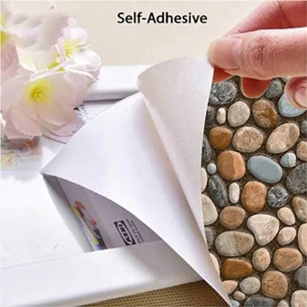 Floral_Brick_Vinyl_Wall_Stickers_Wallpaper_|_40x300_cm