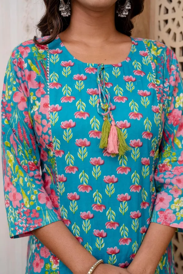 Blue_Pure_Cotton_Floral_Printed_Kurta_Set_With_Dupatta_&_Palazzo_Pants