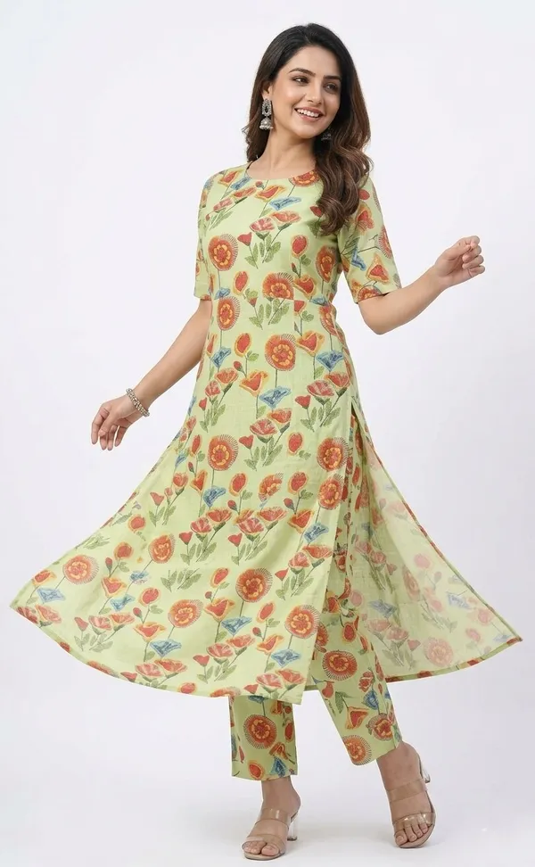 Women_Cotton_Floral_Printed_Long_Kurta_and_Trouser_Co-ords