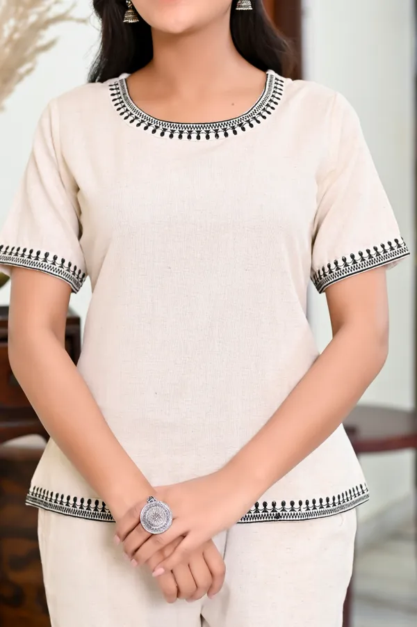 Off-White_Cotton_Co-Ord_Set_For_Women