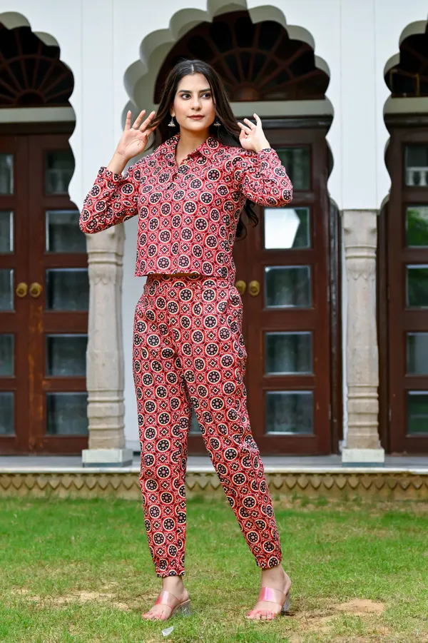Red_Cotton_Co-Ord_Set_For_Women