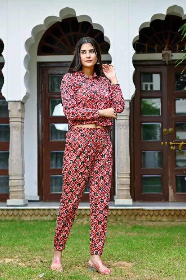 Red_Cotton_Co-Ord_Set_For_Women