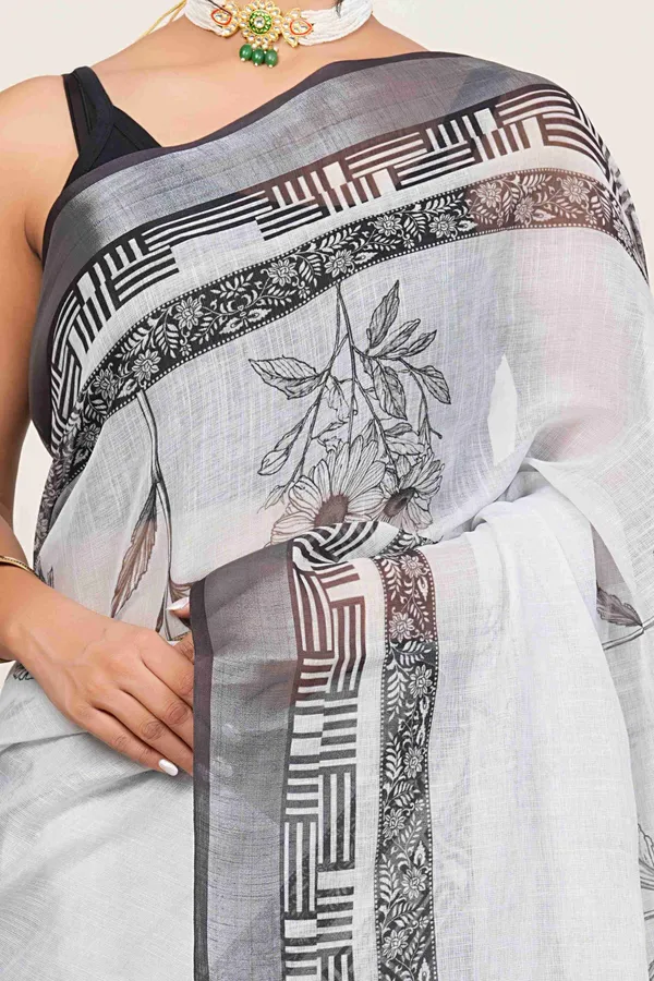 Ready_to_Wear_Floral_Digital_Print_Linen_Saree_for_Women