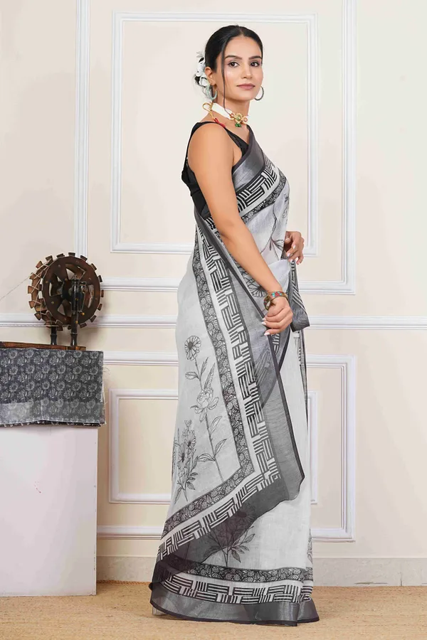 Ready_to_Wear_Floral_Digital_Print_Linen_Saree_for_Women
