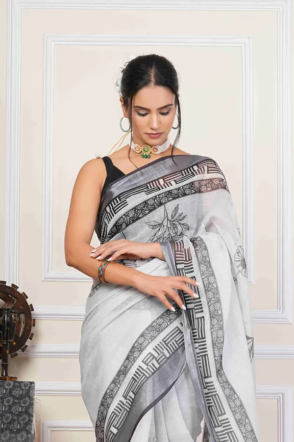 Ready_to_Wear_Floral_Digital_Print_Linen_Saree_for_Women
