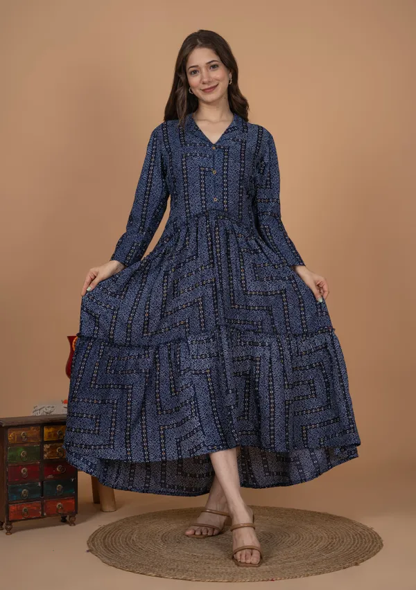 Blue_Printed_Kurta_For_Women