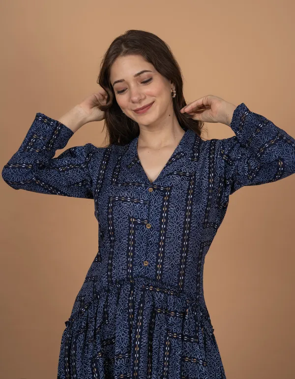 Blue_Printed_Kurta_For_Women