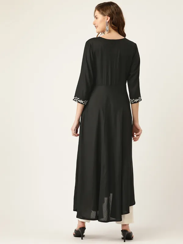 Black_Rayon_Kurta_For_Women