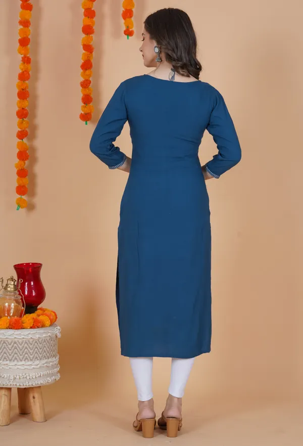 Blue_Rayon_Kurta_For_Women