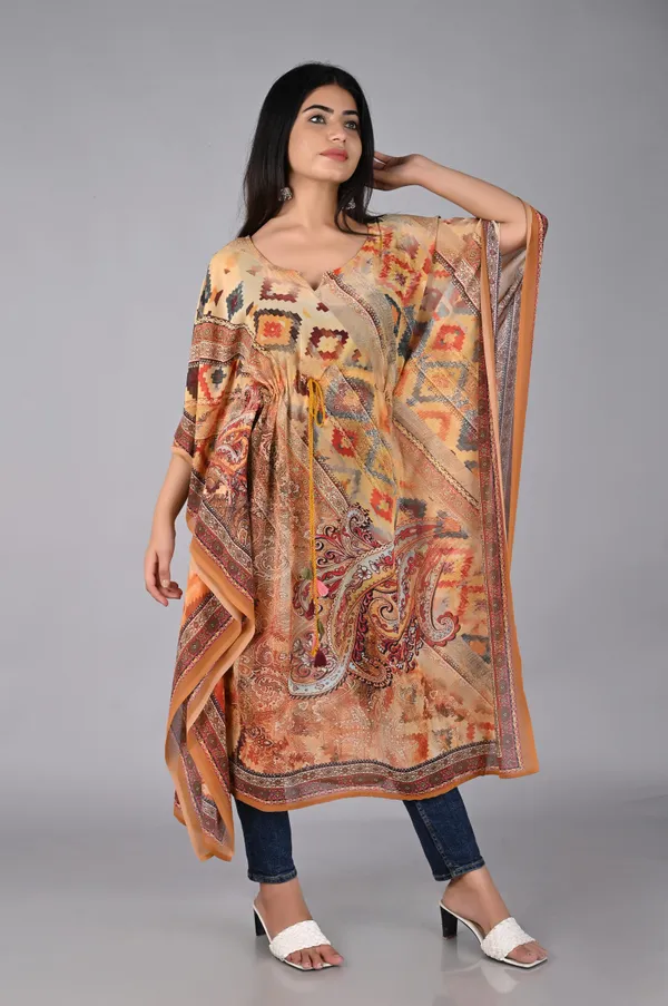 Abstract_Print_Kimono_Sleeves_Kaftan_Kurta