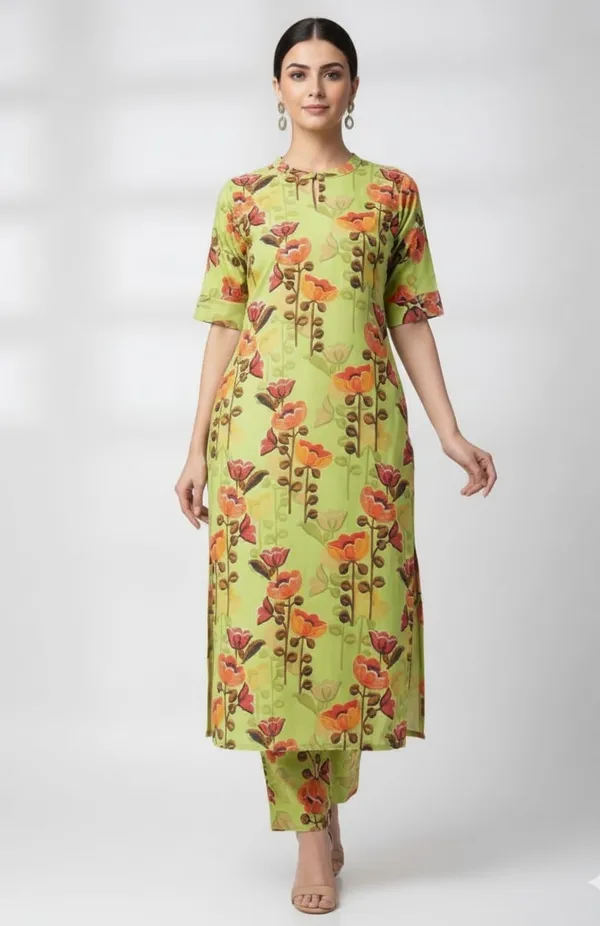 Women_Green_Ethnic_Motifs_Printed_Straight_Kurta_with_Trousers