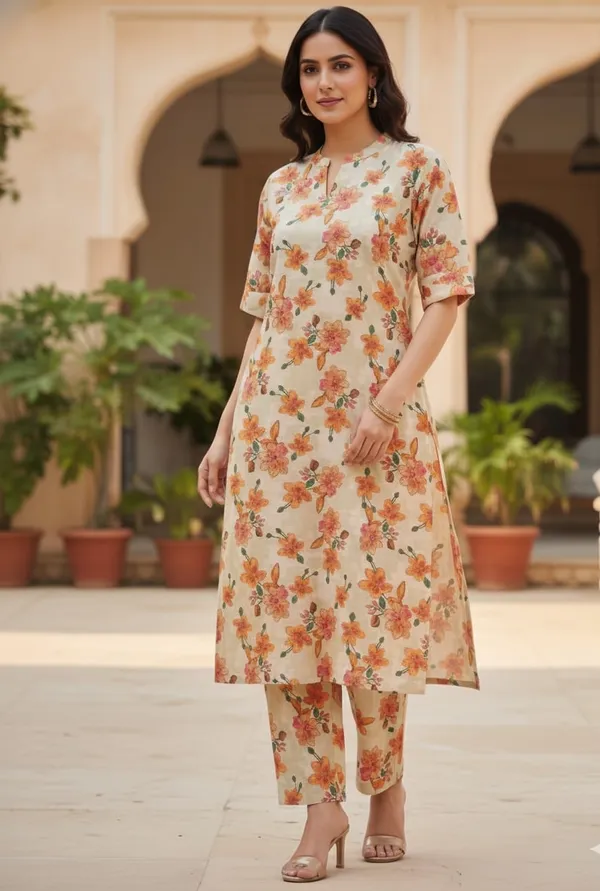 Women_Digital_Floral_Printed_Relaxed_Fit_Kurta_with_Trouser_Co-ord_Set