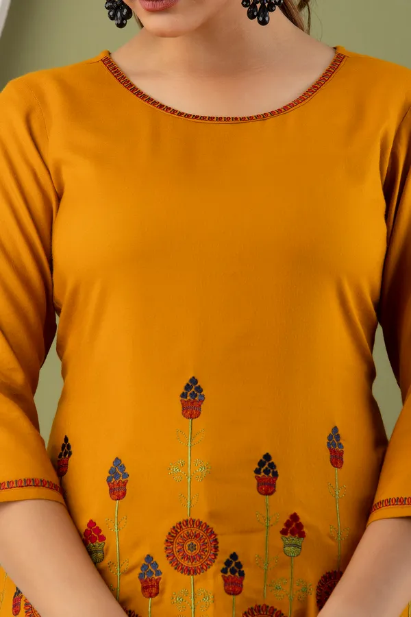 Yellow_Rayon_Regular_Fit_Tops_&_Tunics_For_Women