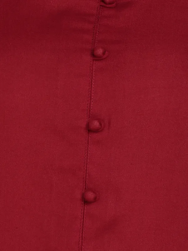 Maroon_Rayon_Regular_Fit_Tops_&_Tunics_For_Women