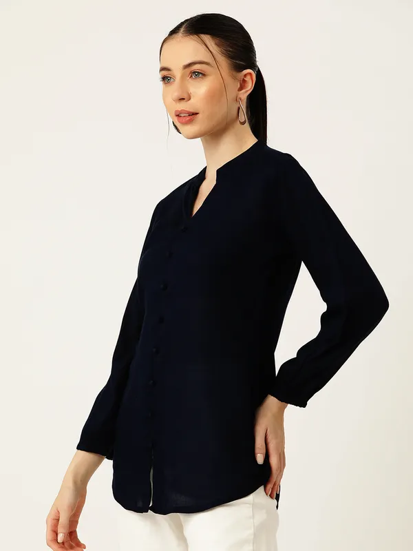 Black_Rayon_Casual_Regular_Fit_Tops_&_Tunics_For_Women