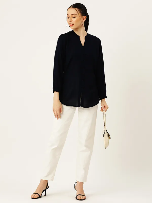 Black_Rayon_Casual_Regular_Fit_Tops_&_Tunics_For_Women
