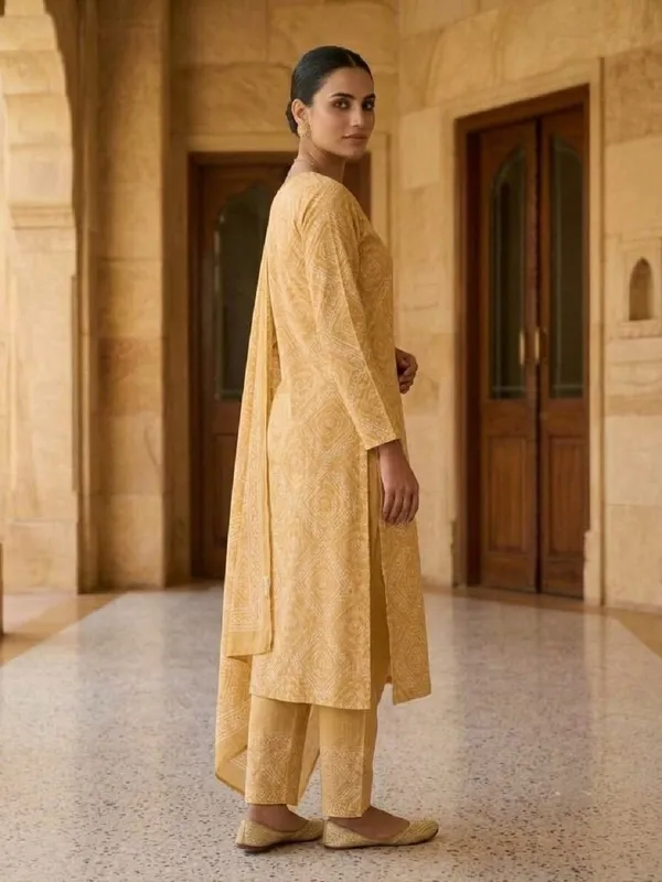 Women_Bandhani_Print_Straight_Kurta_Set_with_Matching_Trousers_&_Dupatta