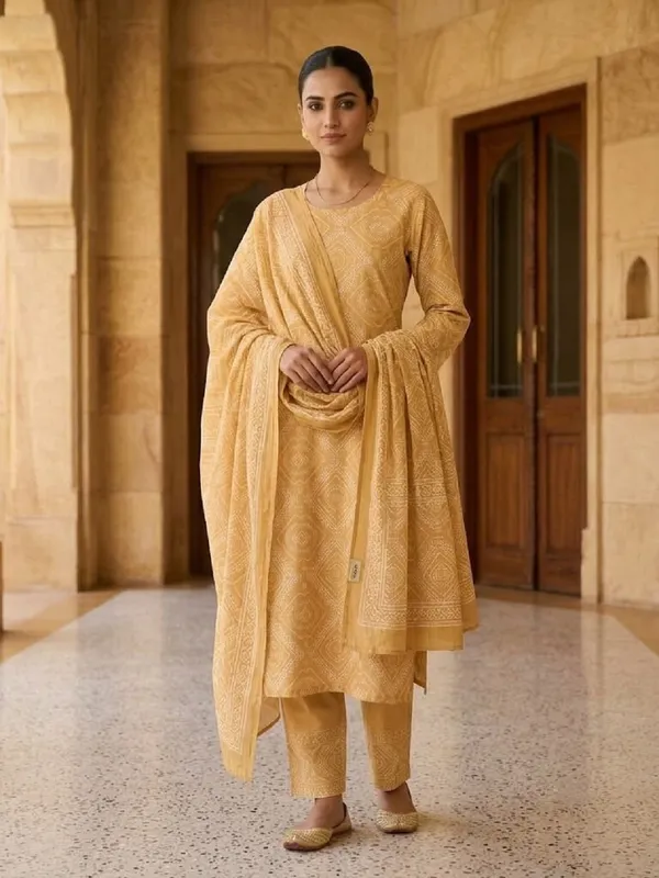 Women_Bandhani_Print_Straight_Kurta_Set_with_Matching_Trousers_&_Dupatta