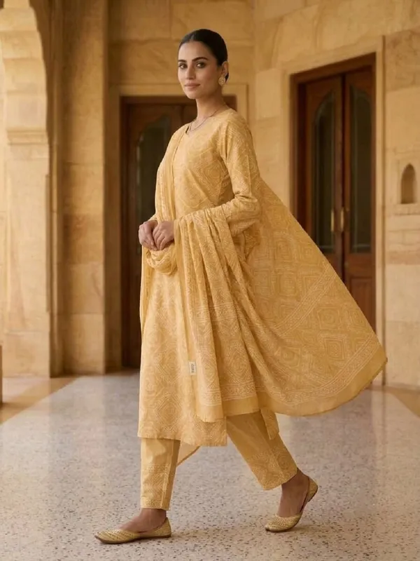 Women_Bandhani_Print_Straight_Kurta_Set_with_Matching_Trousers_&_Dupatta