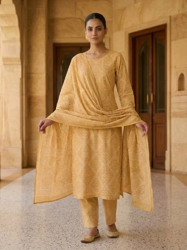 Women_Bandhani_Print_Straight_Kurta_Set_with_Matching_Trousers_&_Dupatta