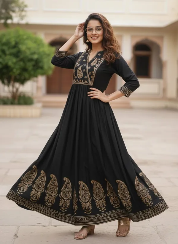Women_Black_&_Golden_Floral_Embroidered_Anarkali_Kurta