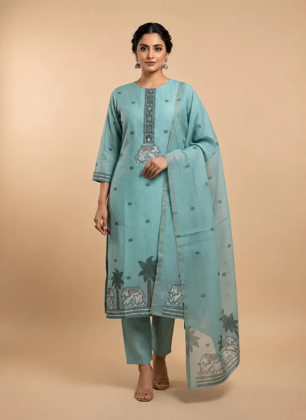 Women_Blue_Ethnic_Motifs_Sequinned_Kurta_with_Trousers_&_Dupatta_Set