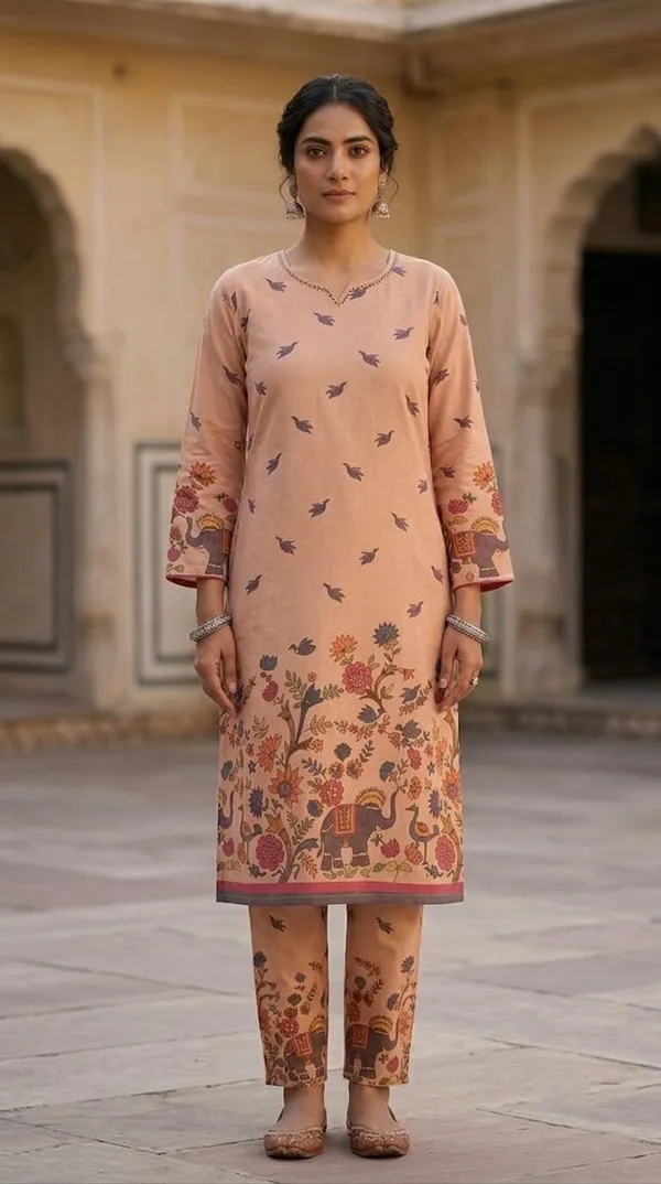Women_Cotton_Flex_Thread_Work_Printed_Straight_Kurta_with_Palazzos