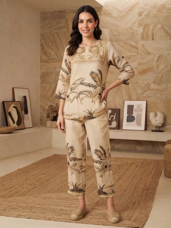 Women_Digital_Printed_Shimmer_Top_with_Trousers_Co-Ord_Set