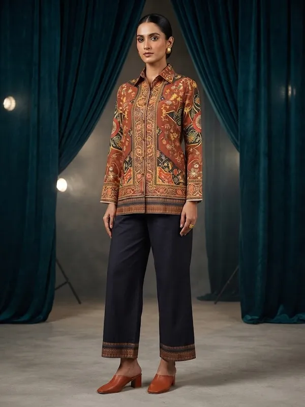 Women_Ethnic_Motifs_Casual_Printed_Shirt_&_Palazzo_Co-Ord_Set