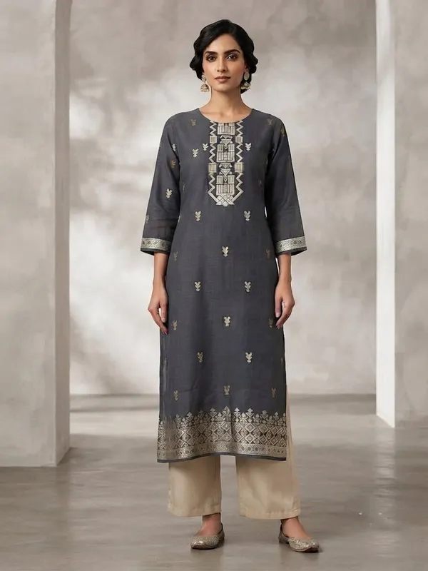 Women_Ethnic_Motifs_Printed_Chanderi_Jacquard_Kurta_Palazzos_&_Dupatta