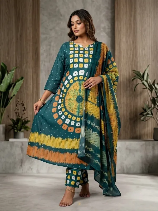 Women_Ethnic_Motifs_Printed_Glace_Roman_Silk_Kurta_Set_with_Trousers_&_Dupatta