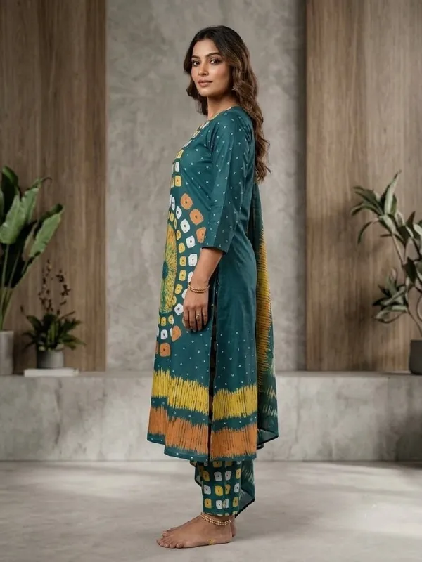 Women_Ethnic_Motifs_Printed_Glace_Roman_Silk_Kurta_Set_with_Trousers_&_Dupatta