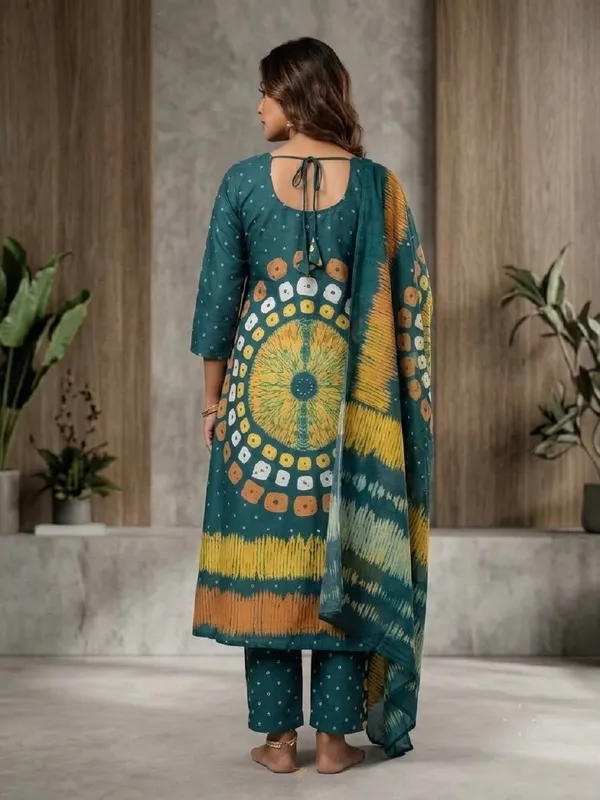 Women_Ethnic_Motifs_Printed_Glace_Roman_Silk_Kurta_Set_with_Trousers_&_Dupatta