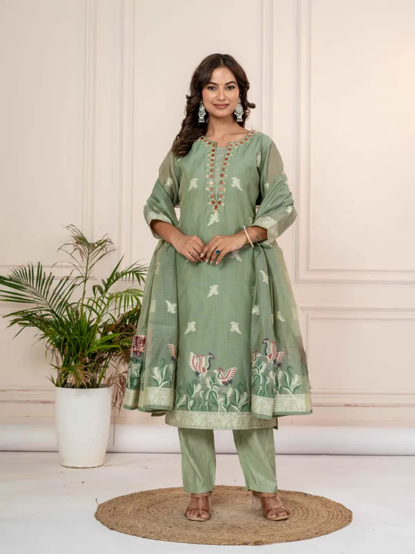 Women_Ethnic_Motifs_Printed_Mirror_Work_Kurta_Set_with_Trousers_&_Dupatta