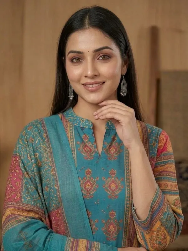 Women_Ethnic_Motifs_Printed_Poly_Muslin_Straight_Kurta_with_Trousers_&_Dupatta