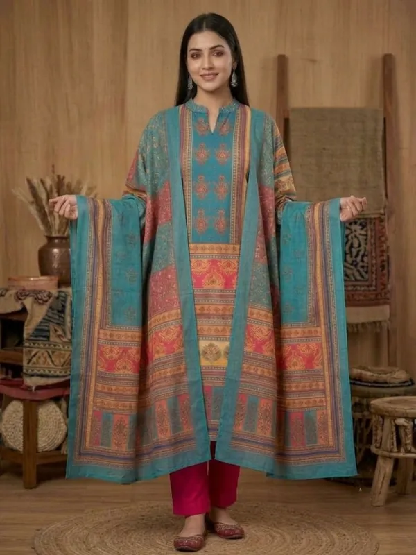 Women_Ethnic_Motifs_Printed_Poly_Muslin_Straight_Kurta_with_Trousers_&_Dupatta