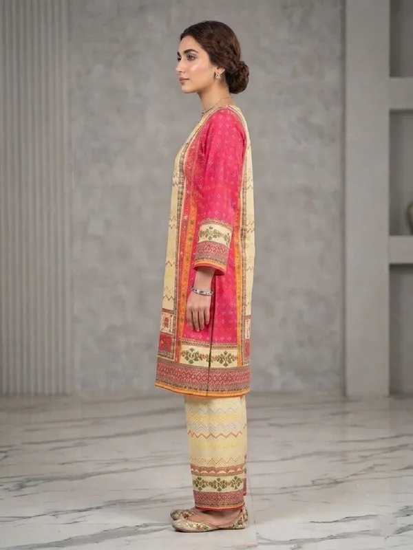 Women_Ethnic_Motifs_Printed_Regular_Fit_Top_with_Matching_Trousers_Co-Ord_Set