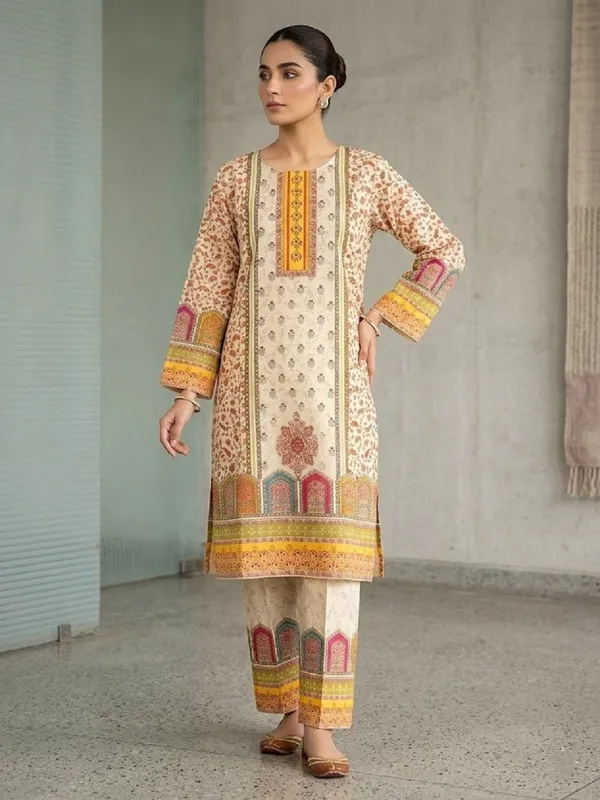 Women_Ethnic_Motifs_Printed_Regular_Tunic_with_Trouser_Co-Ord_Set