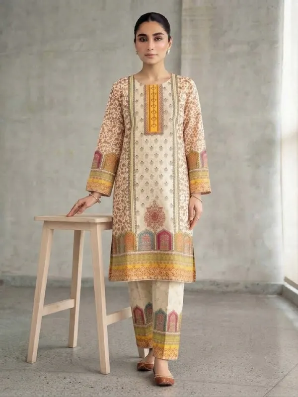 Women_Ethnic_Motifs_Printed_Regular_Tunic_with_Trouser_Co-Ord_Set