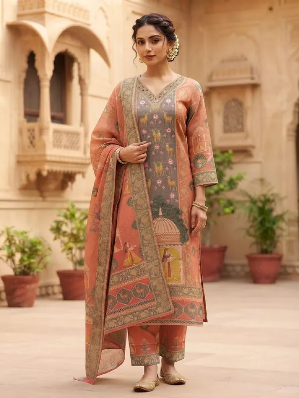 Women_Ethnic_Motifs_Printed_Shimmer_Kurta_with_Palazzos_&_Dupatta