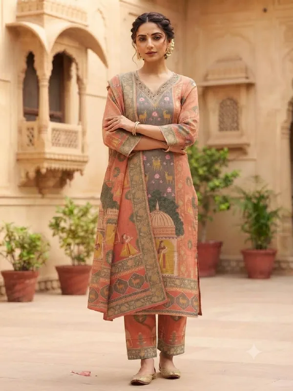 Women_Ethnic_Motifs_Printed_Shimmer_Kurta_with_Palazzos_&_Dupatta